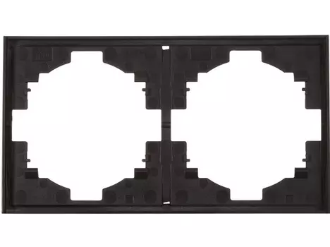 Рамка двойная KRANZ KR-78-0752-5 MIELE STRONG антрацит