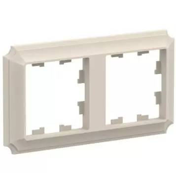 Рамка двойная Systeme Electric ATN100202 AtlasDesign ANTIQUE универсальная, Бежевый