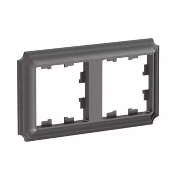 Рамка двойная Systeme Electric ATN100602 AtlasDesign ANTIQUE универсальная, Мокко