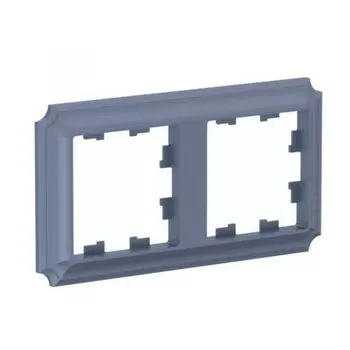 Рамка двойная Systeme Electric ATN100702 AtlasDesign ANTIQUE универсальная, Грифель
