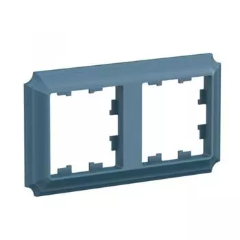 Рамка двойная Systeme Electric ATN100802 AtlasDesign ANTIQUE универсальная, Изумруд