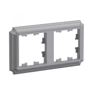 Рамка двойная Systeme Electric ATN100902 AtlasDesign ANTIQUE универсальная, Сталь