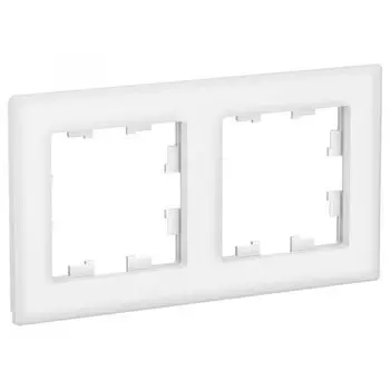 Рамка двойная Systeme Electric ATN320102 AtlasDesign NATURE Органическое стекло Белый