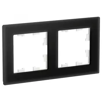 Рамка двойная Systeme Electric ATN321002 AtlasDesign NATURE Органическое стекло Черный