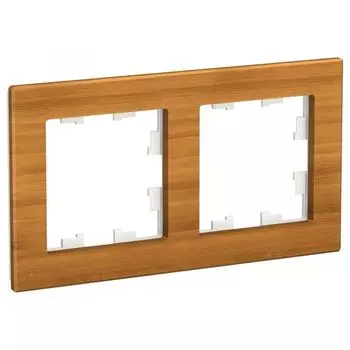 Рамка двойная Systeme Electric ATN353202 AtlasDesign NATURE Дерево Бамбук