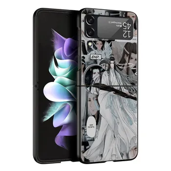 Роскошный чехол для телефона с рисунком аниме Mo Dao Zu Shi Wei Wuxian для Samsung GalaxyZ Flip 4, 5 раза, черный жесткий чехол для Samsung Z Flip 3 Galaxy Z Flip 3