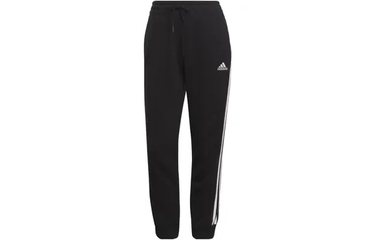 Трикотажные спортивные штаны женские черные Adidas