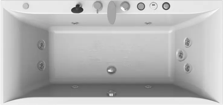 Акриловая ванна Radomir Палермо Лечебный Chrome 180x85