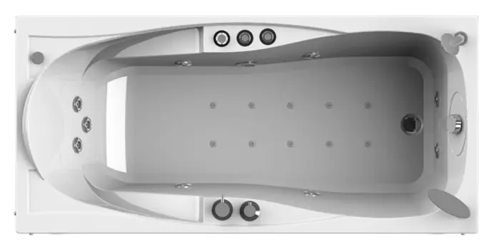 Акриловая ванна Radomir Парма Стандарт Chrome