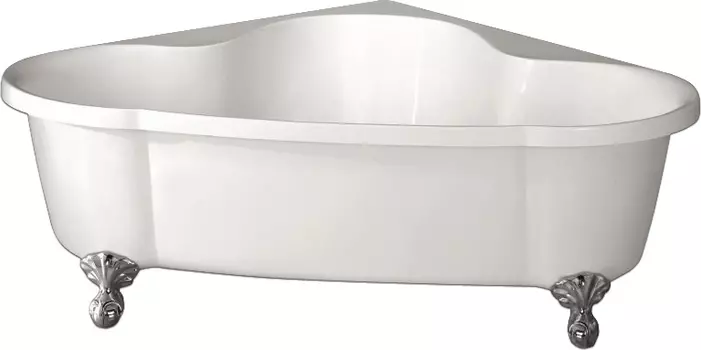 Акриловая ванна BelBagno BB07-CRM ножки хром
