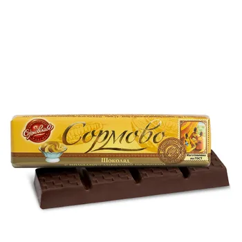Шоколад Сормово с помадно-сливочной начинкой, 50 гр.