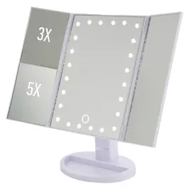 зеркало с подсветкой ENERGY EN-799T 30х16см от батареек/USB бел.