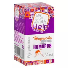 жидкость для фумигатора HELP от комаров 30 ночей