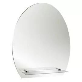 зеркало для ванной Уют 50x57см с полкой