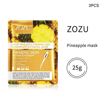 Фруктовая маска для лица ZOZU, 3 шт., средства по уходу за кожей 3pcs Mango