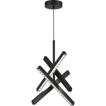 Подвесной светильник ST Luce SL1018 SL1018.413.04 черный/прозрачный LED 4*43W 4000K