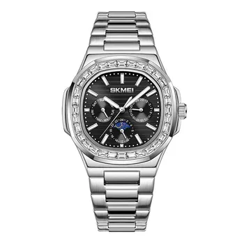 Новые часы мужские модные деловые часы Nautilus Sun Moon Stars квадратный циферблат светящиеся роскошные кварцевые наручные часы синий