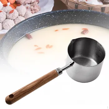 Компактная кастрюля для подогрева молока с ручкой, кухонный инструмент для плавления шоколада и супа 500ml