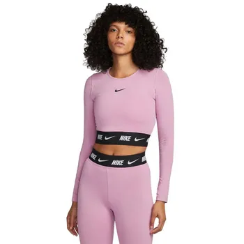Спортивный топ Nike Crop Tape long-sleeve, розовый