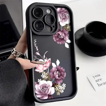 Чехол для телефона iPhone 11 13 12 14 15 16 Pro Max 7 8 Plus XR XS Max Samsung A55 S24 S23 A02S Redmi 9 13C 9A 10 A3 OPPO A15S A16 A17 A18 A38 A53 A54 A31 SamSung A32 4G чёрный