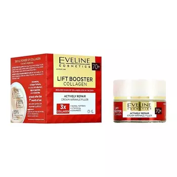 EVELINE Крем-корректор для лица LIFT BOOSTER COLLAGEN 70+ против морщин (активно-восстанавливающий)