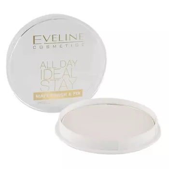 EVELINE Пудра компактная для лица ALL DAY IDEAL STAY