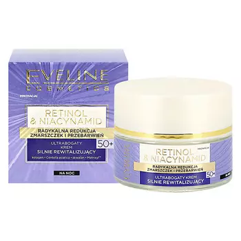 EVELINE Ультрабогатый интенсивно ревитализирующий крем 50+ ночной cерии RETINOL &amp; NIACYNAMID