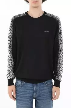 Джемпер хлопковый с принтом Guess