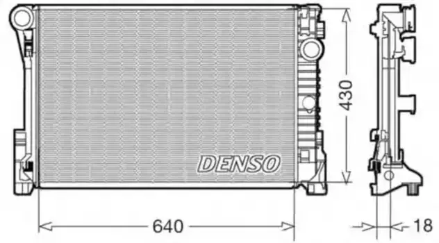 Радиатор системы охлаждения двигателя DENSO DRM17111
