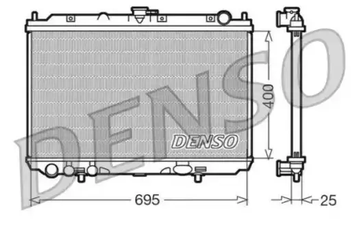 Радиатор системы охлаждения двигателя DENSO DRM46016