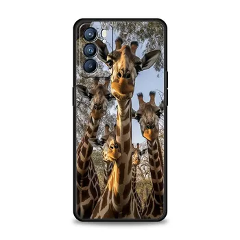 Чехол для телефона Oppo Find X6 Pro X5 A54 A53 A52 A9 A15 A95 A17 A16 A76 A74 A57 A31 Reno8 Reno7 Reno6 Pro 5G, чехол с жирафом Oppo A74