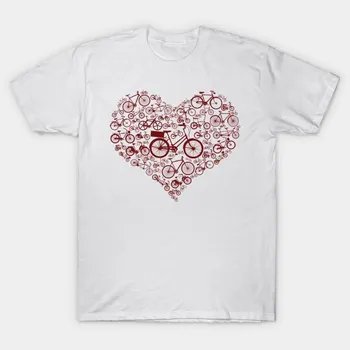 Футболка женская Bike Love Harajuku Print Kawaii футболка летняя с коротким рукавом женская футболка топ футболка S