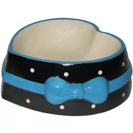 Миска для животных Foxie Heart голубая 16x15,5x6 см 250 мл