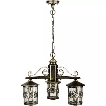 Уличный светильник подвесной IP44 f15870/3 Gb Oasis Light Frankfurt в фиде фонаря