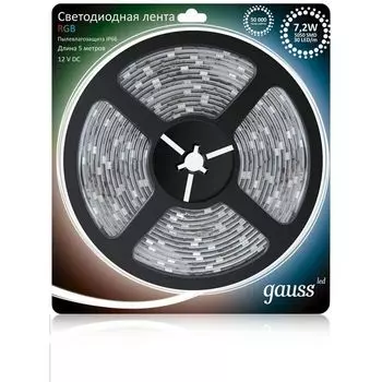 Светодиодная лента влагозащищенная IP66 12V Gauss 311000407