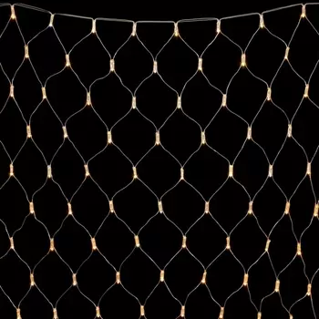 Светодиодная Сеть с Колпачком x м Тепло-Белая 220В, LED, Провод Прозрачный ПВХ, IP65 Laitcom Сети NTL256CAP-10-2WW