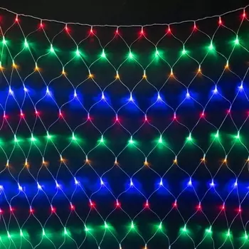 Светодиодная Сеть x м Разноцветная 24В, LED, Провод Прозрачный ПВХ, IP54 Laitcom Сети NTL256M-10-1M