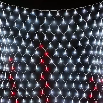 Светодиодная Сеть x м Разноцветная с Контроллером 220В, LED, Провод Белый Каучук, IP65 Laitcom Сети AUG400-11-4EPRGB