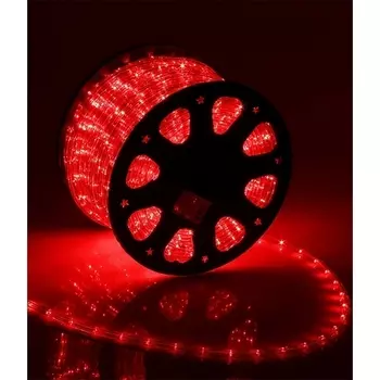 Светодиодный ?13 мм Красный 220В, LED/м, Свечение 180°, IP65, Бухта 100м Laitcom Дюралайт F3-R2-220V-R