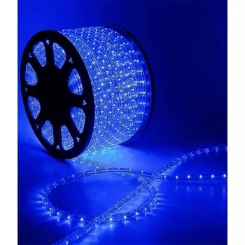 Светодиодный ?13 мм Синий 220В, LED/м, Свечение 180°, IP65, Бухта 100м Laitcom Дюралайт F3-R2-220V-B