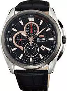 Японские наручные мужские часы Orient TT13003B. Коллекция Sporty Chrono