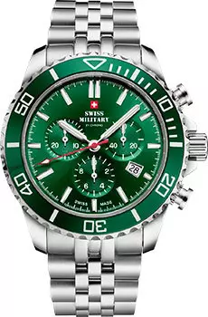 Швейцарские наручные мужские часы Swiss Military SM34103.04. Коллекция Sports Chronograph