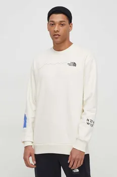 Хлопковая толстовка The North Face, бежевый