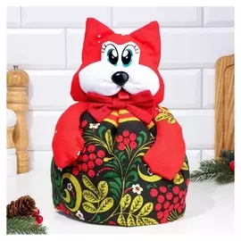 Грелка на чайник "Кот маленький", хохлома