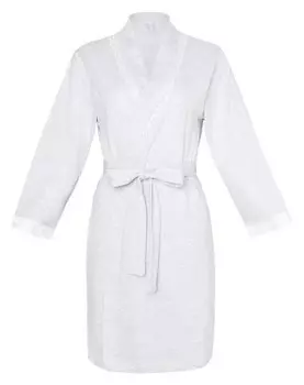 Халат женский Kaftan с кружевом, серый, р. L (46-48)