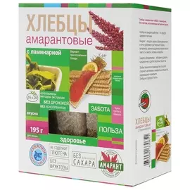 Хлебцы амарантовые с ламинарией