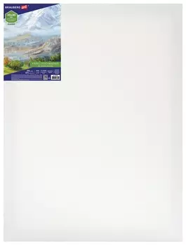 Холст на подрамнике Brauberg ART Classic, 30х40 см, 420 г/м2, 45% хлопок 55% лен, среднее зерно, 191656
