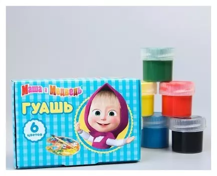 Гуашь 6 цветов
