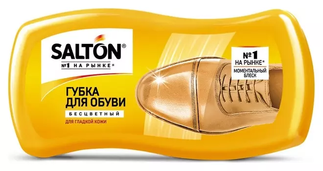 Губка для обуви для гладкой кожи бесцветный