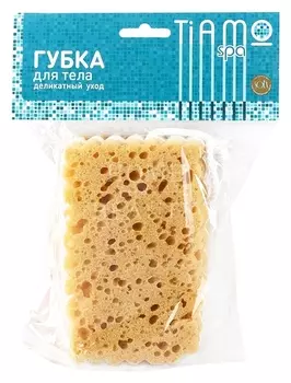 Губка для тела коралловый поролон Люкс с петлей Original SPA